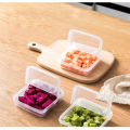 2PCS Cheese Slices Storage Box Flip-top Food Crisper Fruit Vegetable Fresh-keeping Organizer Box Cheese Container Storage Box. 