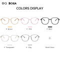 OQ BOGA 5 Styles Unisex Polygon Frame Anti Radiation Glasses Women Men Eye Protection Eyeglasses. 