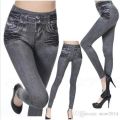 Push Up Seamless High Waist Jeans Leggings Women Spring and Autumn Elastic Jeggings Girls Denim Pants Plus Size Clothing for Women (XL). 