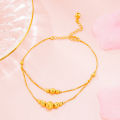 【Cheap】Imitation 18k gold anklet frosted first day shayo summer beach foot jewelry women's ornaments. 