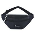 6 Colors New Uni Waist Pack Men Women/Men Fanny Pack Bum Bag Travelling Phone Money Pouch Banana Bags Outdoor Belt Bags Spor black 2. 