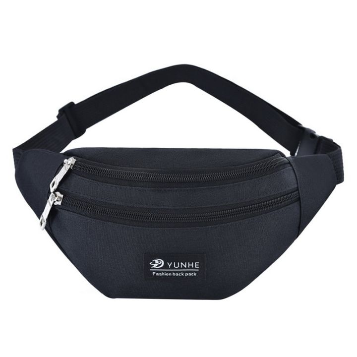 6 Colors New Uni Waist Pack Men Women/Men Fanny Pack Bum Bag Travelling Phone Money Pouch Banana Bags Outdoor Belt Bags Spor black 2