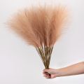 1/5/10PCS Fluffy Artificial Pampas Grass For Garden Boho Home Decor Aesthetic Simulation Plant Wedding Party Decoration. 