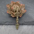 Brass Elephant Keychain - God of Wealth Lucky Car Accessory. 