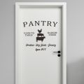 【IKE】 Modern Ins Style English Pantry Food Storage Room PVC Door zer Decor Paste Wall Beautification Decoration Stickers. 