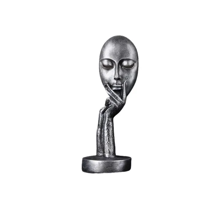 Statues%20Crafts%20Sculpture%20Lady%20Decorative%20Display%20Resin%20Art%20Human%20Modern%20Meditators%20-%20Image%208