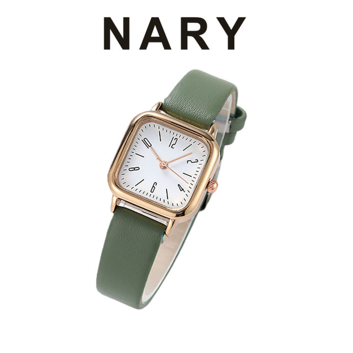 Women Watch Square Dial Adjustable Faux Leather Strap Elegant Minimalistic Gift Fashion Jewelry High Accuracy Metal Dress Wrist Watch for Daily