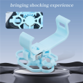 Mini Steering Wheel Controller Gamepad Racing Steering Wheel for Racing Games, Simulation Games Blue. 