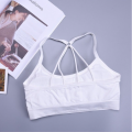 Women Shoulder Strap Non-wired Bra Underwear Tube Top Sports Bras Girls with Chest Pad. 