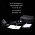 10X mobile macro 4K lens compatible with multiple models - black. 