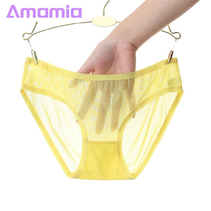 Breathable%20Mesh%20Briefs%20Mesh%20Briefs%20Solid%20Color%20Ultra-thin%20Low-rise%20Panties%20Breathable%20Underpants%20Women%20Mesh%20Panties%20-%20Image%205