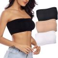 Breathable Mesh Tube Women Strapless Bra Ladies Crop Padded Bra Bandeau Sleeveless Shirt Tube Tops. 