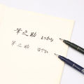 【The Quiet Page】Tombow Fudenosuke Brush Pen Soft And Hard Tip Art Marker Black Ink For Calligraphy Art Drawings Sketch Lettering Pens For School. 