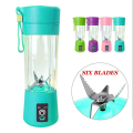 Portable 380ml Rechargeable USB Electric Fruit Juicing Cup Mini Juicer Bottles Blender Fruit and Vegetable Mixing Machine. 