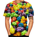 Funny popcorn T-shirts food 3D print streetwear men women casual fashion oversized short sleeve t shirt kids tees tops clothing. 