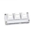 Shortcut Function 3 Key Macro Keyboard White Copy/Paste/Cut Programmable Office Macropad. 