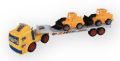 2 PCS Backhoe Carrier Vehicle Truck Toy, Friction Movement Truck Toy, Manual Function, Able To Load And Unload This Backhoes, The Best Gifts For Your Kids.. 