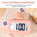 Multifunctional Mini Slarm Clock Cute LED Clock with Temperature Display Calendar Clock Desktop Table Clocks Digital Alarm Clock. 