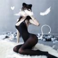 Lace Lingerie Women's Transparent Catsuit Open Body eisure time Stockings For Sling Halter Backless Teddies Bodysuits. 