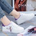2023Spring and Autumn New White Shoes Soft Sole Sneakers Older Children's Flat Junior High School and Elementary School Students Low-Top Girls' Casual Shoes. 