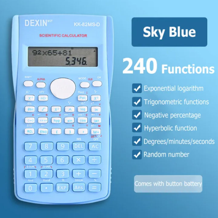 【Footprint】 Multifunctional Scientific Calculator, Student, Simple, Portable, Big Screen Function, Stationery, School, Office Supplies