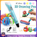 3D Printing Pen PLA Smart 3D Printing Doodle Pen Drawing Pen 3D Filament Design Painting Best for Kids Birthday Christmas Gift. 
