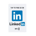 CardClick to find us on In NFCLinkedLinkedInPVC materialStandard card size. 