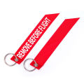 New Remove Before Flight Red Embroider Key Chain Key Tag Ring Plane Car bike bag ANLAN. 