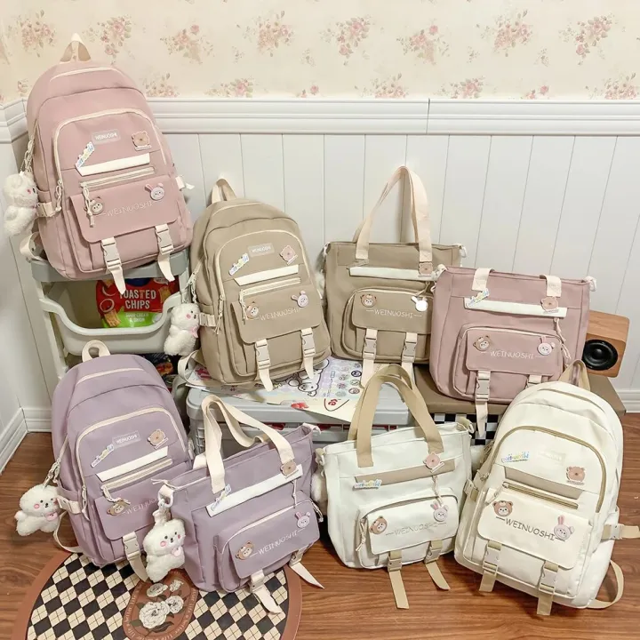 Korean%20School%20Backpack%20for%20Girls%20Children%20Teenager%20Multi%20Pocket%20Students%20Backpack%20Nylon%20Women%20Shoulder%20Book%20Bag%20Laptop%20Rucksack%20-%20Image%205