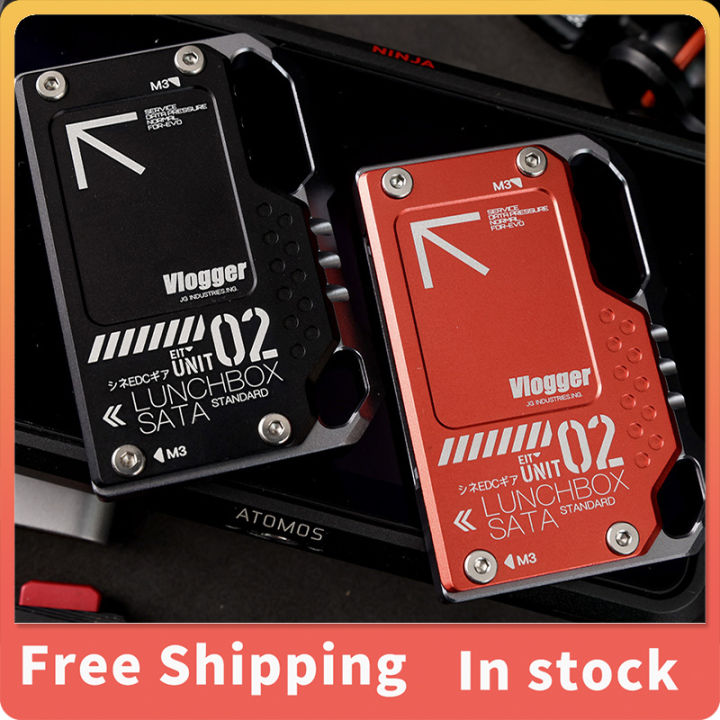 Vlogger Memory Photography Accessories Aluminum-Magnesium Alloy Lunch Box Reader For 870 Sata Atomos Ninja V Ssd Case