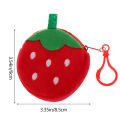 1Pc Cute Fruit Shape Plush Coin Purse Watermelon Pineapple Orange Strawberry Purse Bag Keychain Pocket Kid's Coin Pouch Wallet. 
