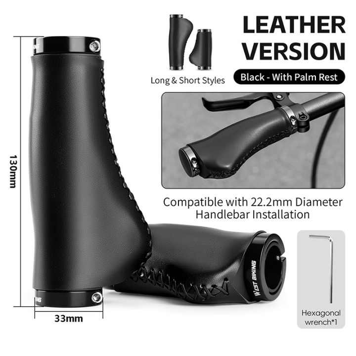 WEST%20BIKING%20Ultra%20Fine%20Fiber%20Leather%20Mountain%20Bike%20Handlebar%20Short/long%20Bike%20Grip%20Handlebar%20End%20Anti%20Slip%20Aluminum%20Lock%20-%20Image%207