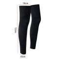 Summer Anti-uv Sun Protection Cycling Leg Sleeves Silk Ice Breathable Cover Bike Racing MTB Leg Sleeve For Man Woman. 