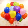 Heart Shape Latex Balloons - Valentine's Day Balloons (10 Pcs). 