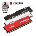 HyperX Fury DDR3 8GB RAM 1600MHz. 