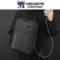 MENSPE Men Backpack Notebook Laptop Backpack Business Travel Bag Waterproof Backpack College Fashion Backpack Casual Shoulder Bag Anti Theft Back Pack School Bag. 
