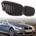 Matte Black Front Center Sport Grille Grill For BMW E90 E91 323i 328i 330i. 