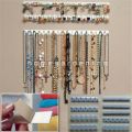 9pcs/set Adhesive Paste Wall Hanger Storage Jewelry Display Jewelry Hooks Holder Storage Organizer Earring Ring Necklace Hanger. 