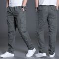 Men's Pants Summer Thin Casual Trousers Men Oversized Cargo Pants Loose Multi-Pocket Sports Fat Guy Straight-Leg Pants. 