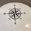 Nautical Compass Car Stickers Outdoor Personality Styling Decoration Laptop Sticker Reflective Rear End Glass Vinyl Decals. 