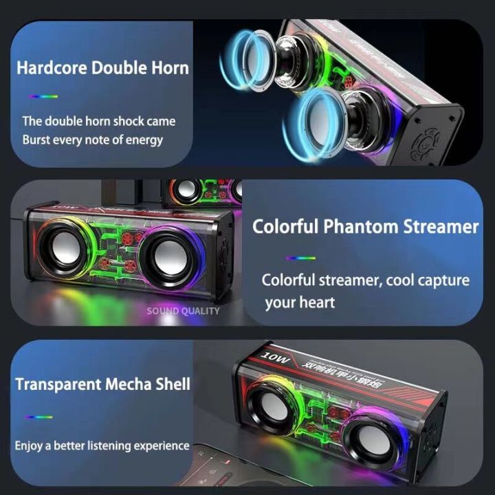 V8%20Double%20Sound%20Transparent%20Mecha%20Speakers%20RGB%20Light%20TWS%20Audio%20Bluetooth%20Sports%20Bass%20Subwoofer%20Outdoor%20Super%20Wireless%20Portable%20Speaker%20-%20Image%202