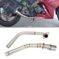 Motorcycle Modification Exhaust Middle Link Pipe for Yamaha YZF R15 MT-15 BT. 