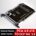 OCP NIC 3.0 PCIe X16 to Gen-Z 4C+ /SFF-TA-1002 Adapter Card External Chassis Expansion Card PCIe 4.0 X16 Support. 