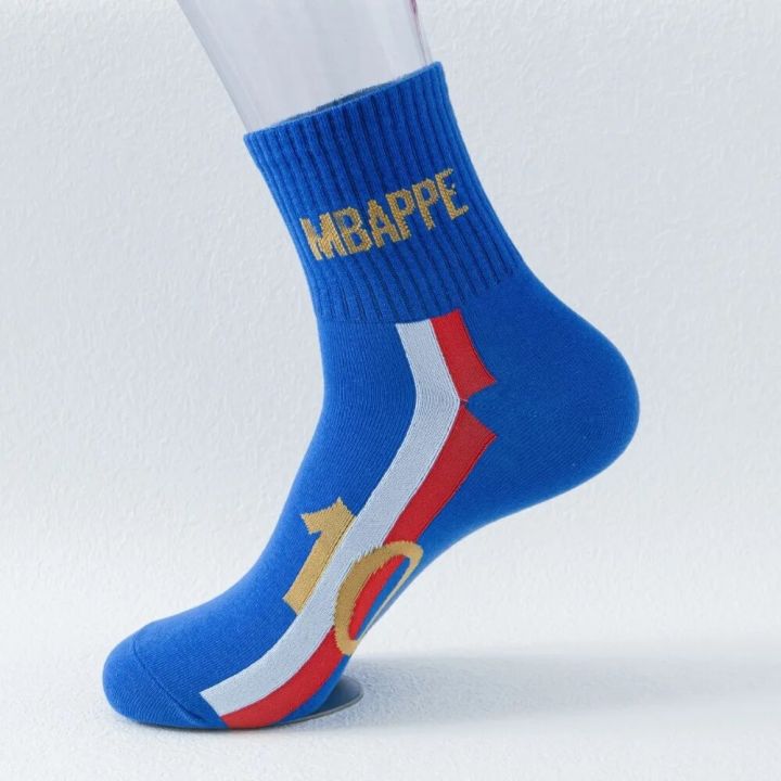 Football%20Star%20Style%20Messi%20Ronaldo%20Neymar%20Mbappe%20Soccer%20Socks%20Outdoor%20Leisure%20Fitness%20Sports%20Running%20Sock%20for%20Adult%20Men%20Women%20-%20Image%205