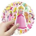 10/50pcs Princess Peach Stickers Cartoon Funny Decals for Laptop Luggage Guitar Skateboard Phon Case for Kids Toys. 