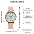 Women Fashion Casual Leather Belt Small Daisies Watches /Simple Ladies Dress Small Dial Quartz Clock Watches. 