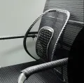Mesh Lumbar Back Cushion for Car Seat and Office Chair Ergonomic Support Pad for Enhanced Comfort. 