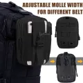 EsoGoal T-actical Molle Pouch Compact Utility Gadget Belt Waist Bag Pack Pocket Organizer with Cell P-hone Mobile P-hone H-olster Holder. 