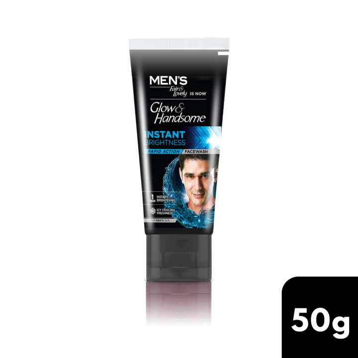 Glow & Handsome Instant Brightness Face Wash, 50g