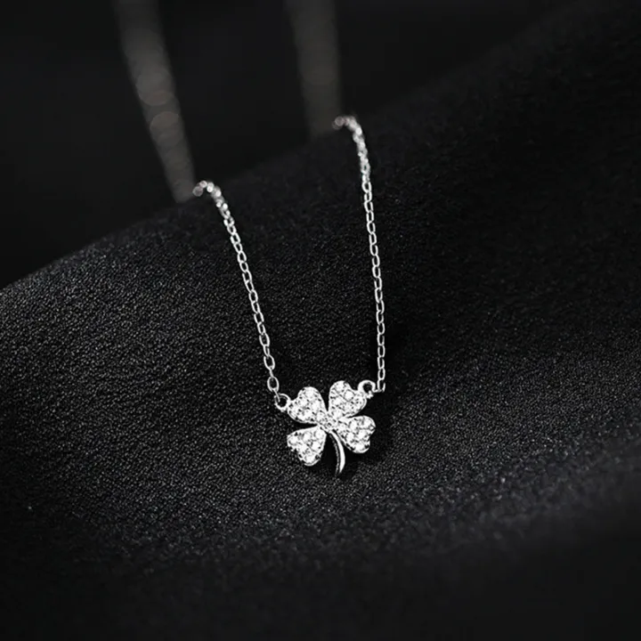925%20Silver%20four-leaf%20clover%20necklace%20lucky%20leaf%20pendant%20necklace%20for%20women%20girls%20jewelry%20gift%20-%20Image%205